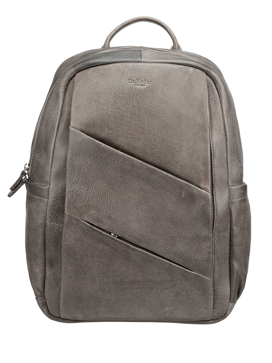 Рюкзак Dr. Koffer из натуральной кожи серый