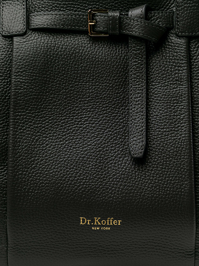Женская сумка Dr.Koffer из натуральной кожи темно-серая