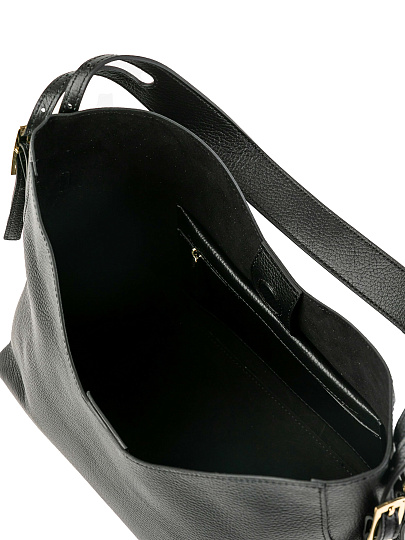 Женская сумка Dr.Koffer из натуральной кожи черная