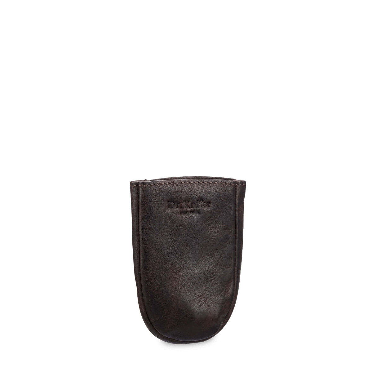 Ключница Dr.Koffer из натуральной кожи темно-коричневая
