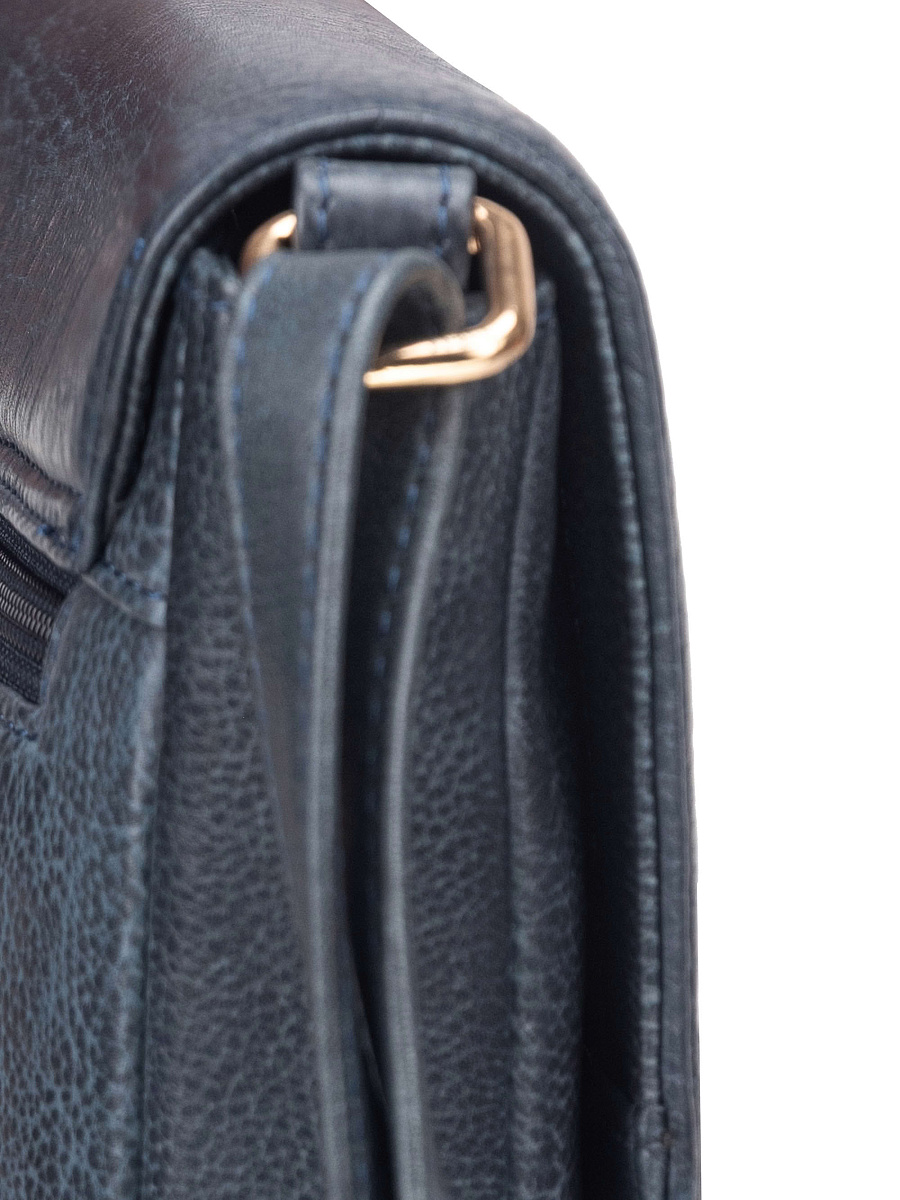 Женская сумка Dr. Koffer из натуральной кожи синяя