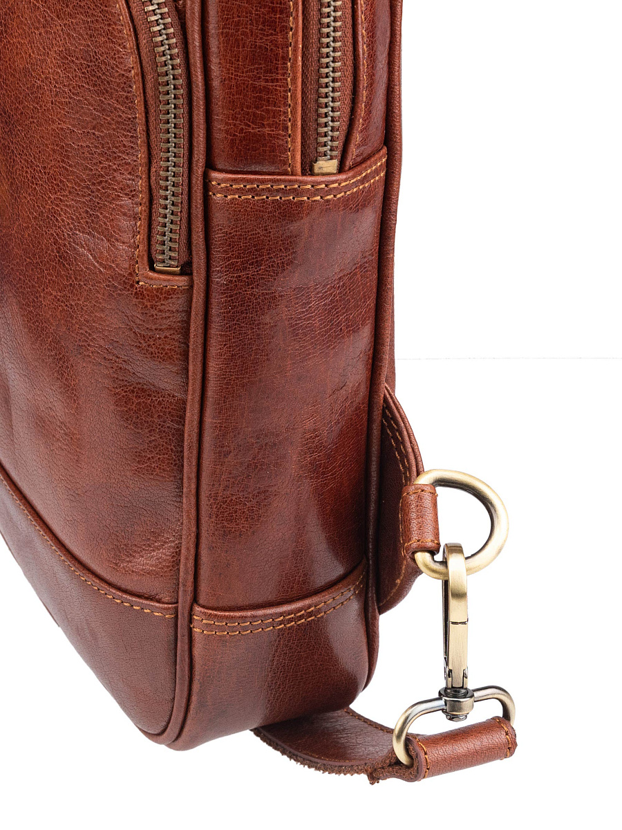 Рюкзак Dr.Koffer из натуральной кожи светло-коричневый