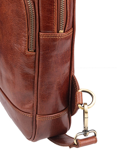 Рюкзак Dr.Koffer из натуральной кожи светло-коричневый