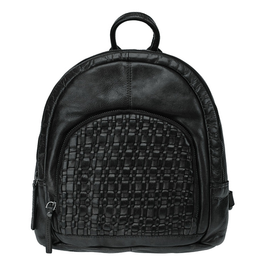 Рюкзак Dr.Koffer из натуральной кожи черный