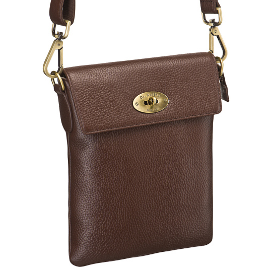 Сумка через плечо Dr.Koffer из натуральной кожи коричневая