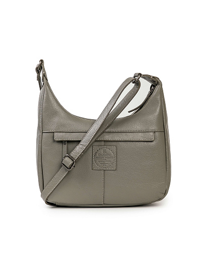 Женская сумка Dr.Koffer из натуральной кожи серая