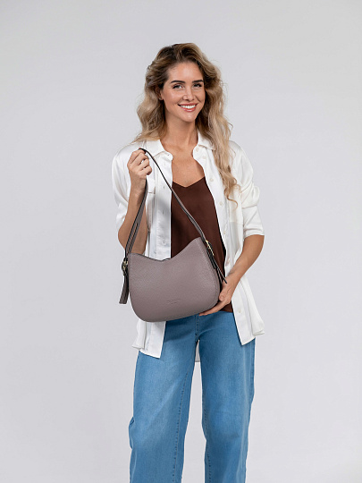 Женская сумка Dr.Koffer из натуральной кожи пыльная роза