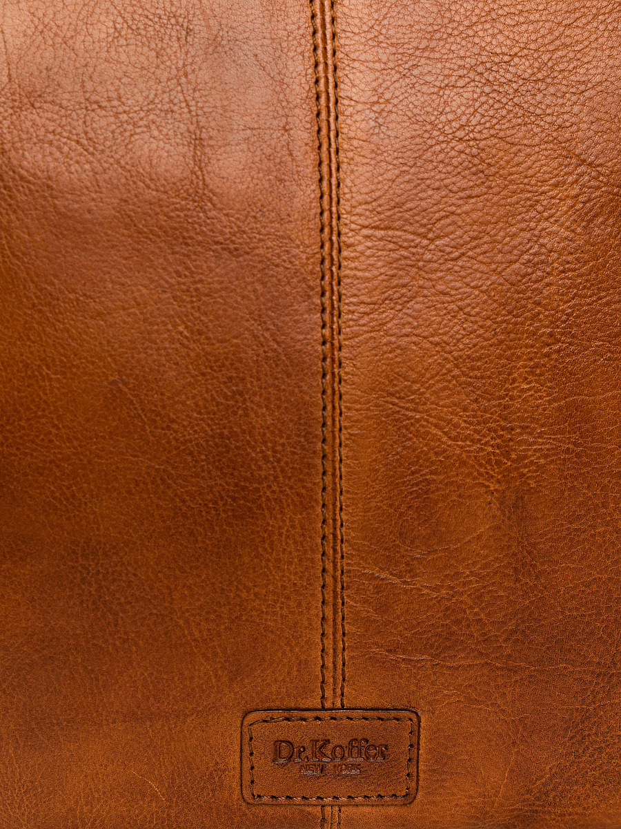 Сумка через плечо Dr.Koffer из натуральной кожи коричневая