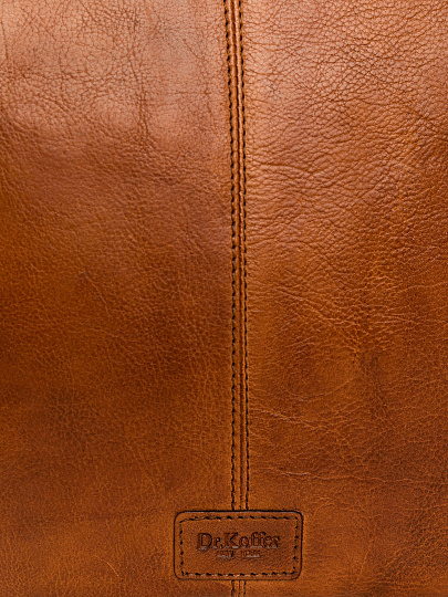 Сумка через плечо Dr.Koffer из натуральной кожи коричневая