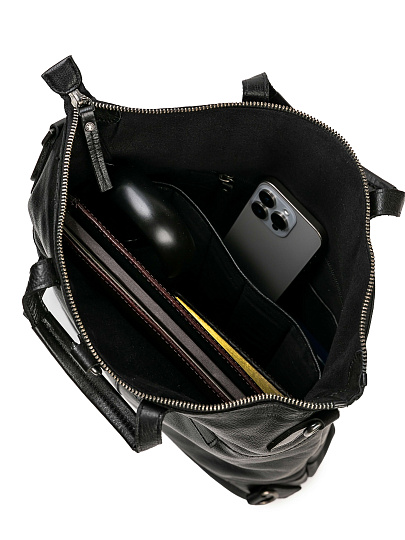 Рюкзак Dr.Koffer из натуральной кожи черный