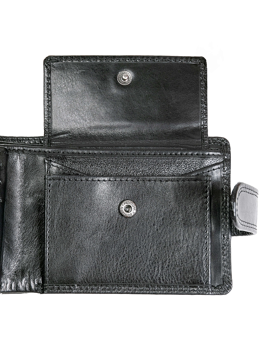 Портмоне Dr.Koffer из натуральной кожи черное