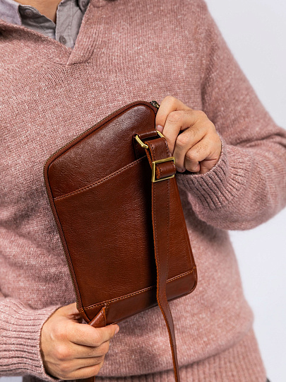 Рюкзак Dr. Koffer из натуральной кожи светло-коричневый