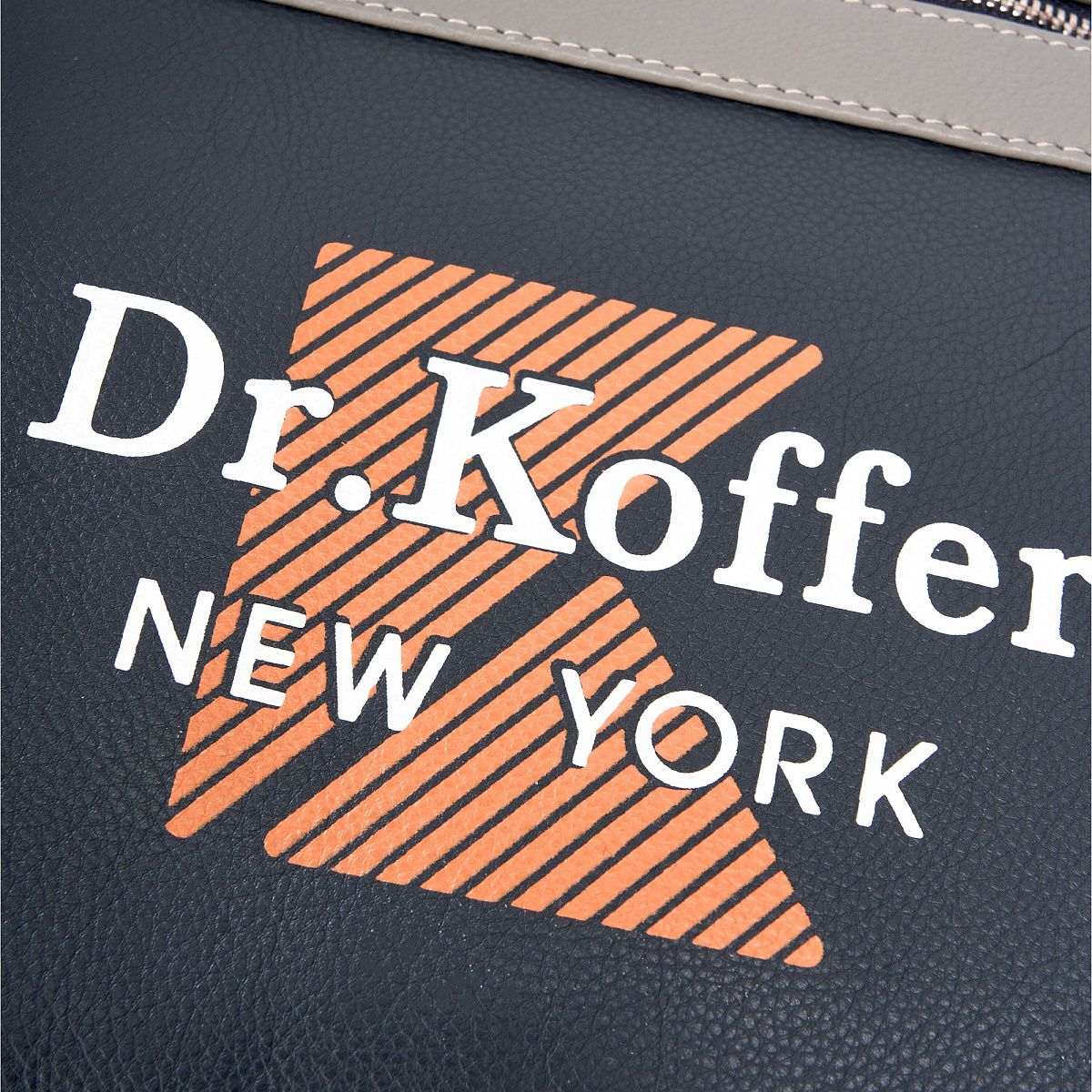 Сумка через плечо Dr.Koffer из натуральной кожи синяя