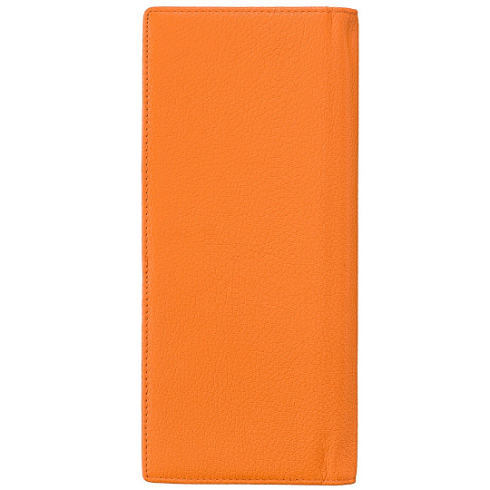 Визитница Dr.Koffer из натуральной кожи оранжевая