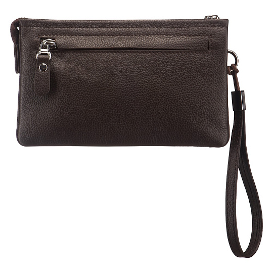 Сумка барсетка из натуральной кожи Dr. Koffer коричневая