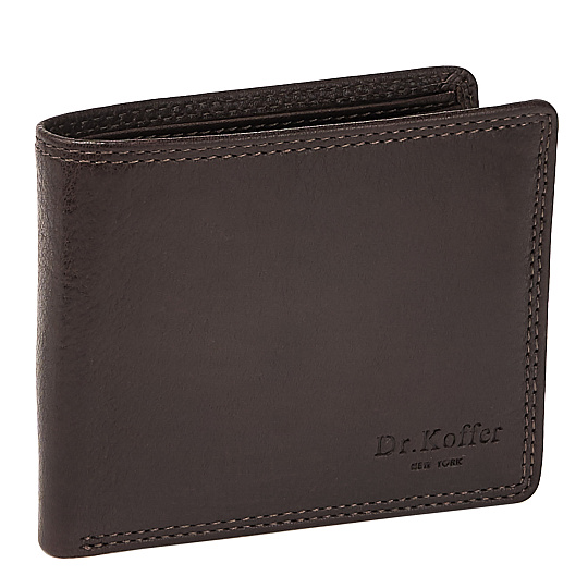 Портмоне Dr.Koffer из натуральной кожи коричневое