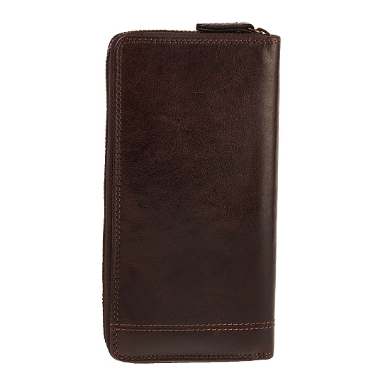 Портмоне Dr.Koffer из натуральной кожи коричневое