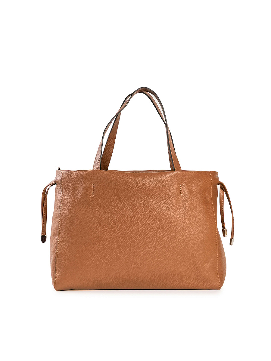 Женская сумка Dr. Koffer из натуральной кожи коричневая