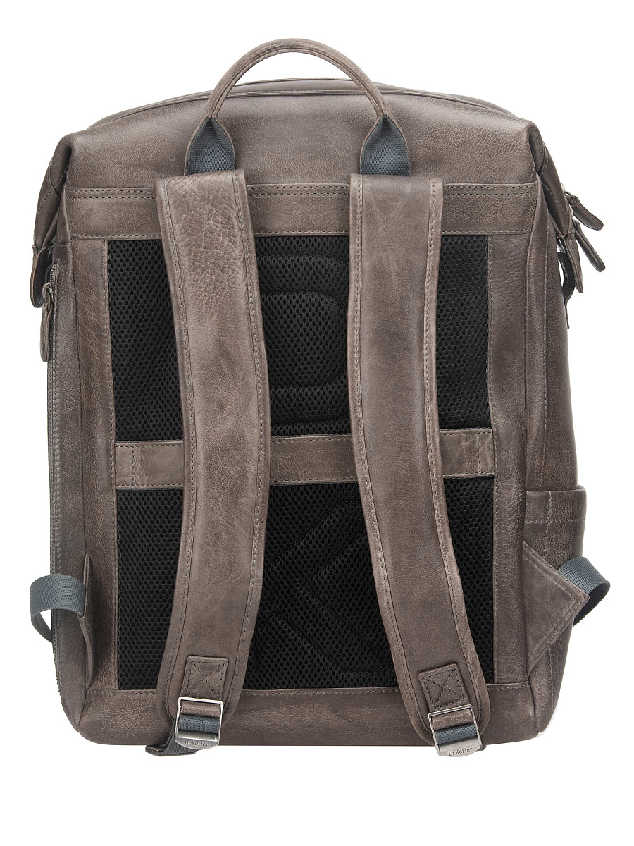Рюкзак Dr. Koffer из натуральной кожи серый