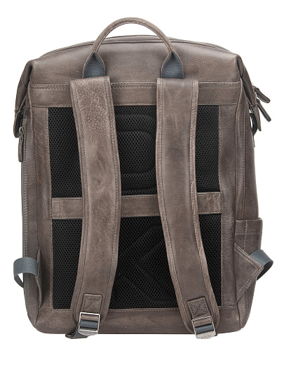 Рюкзак Dr. Koffer из натуральной кожи серый