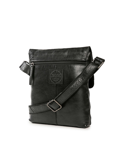 Сумка через плечо Dr.Koffer из натуральной кожи черная