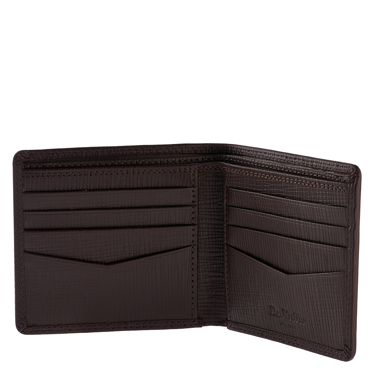 Портмоне Dr.Koffer из натуральной кожи коричневое