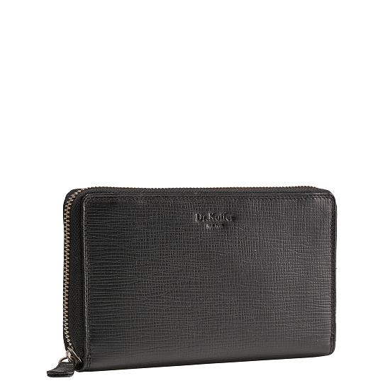 Портмоне Dr.Koffer из натуральной кожи черное