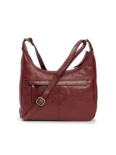 Женская сумка Dr.Koffer из натуральной кожи бордовая