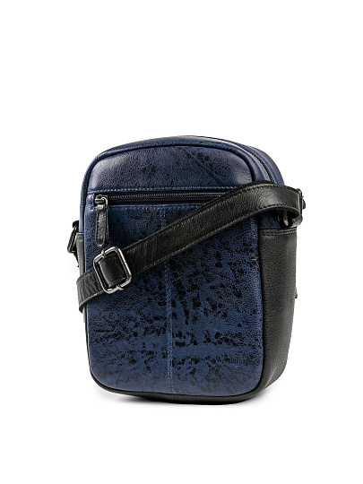 Сумка через плечо Dr.Koffer из натуральной кожи синяя