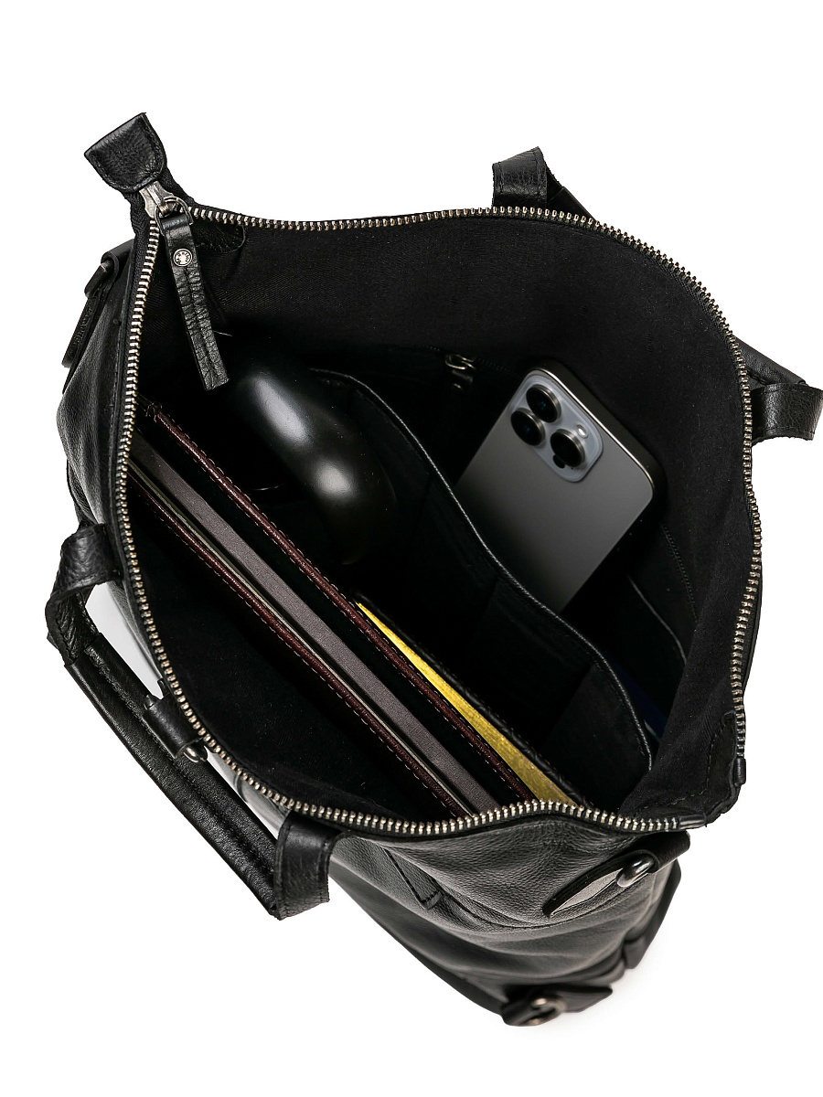 Рюкзак Dr.Koffer из натуральной кожи черный