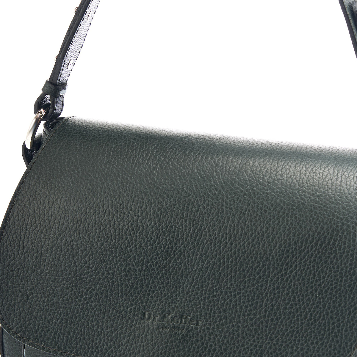 Женская сумка Dr. Koffer из натуральной кожи зеленая