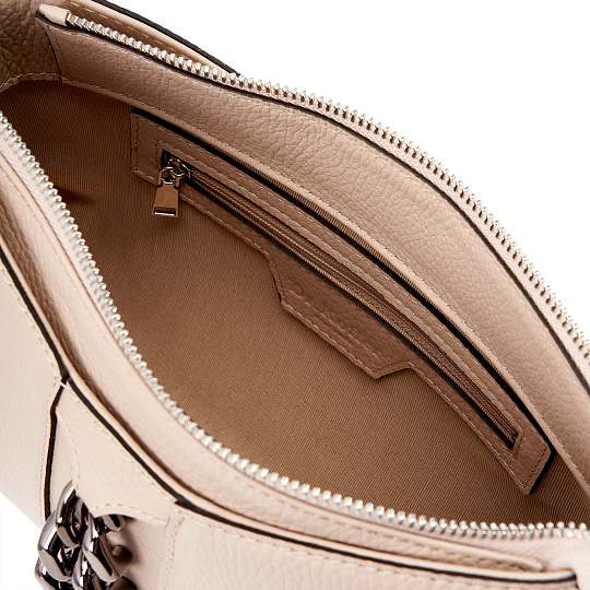 Женская сумка Dr. Koffer из натуральной кожи бежевая