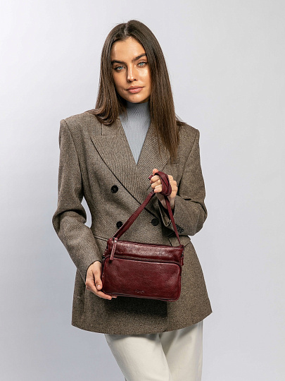 Сумка через плечо Dr.Koffer из натуральной кожи коричневая