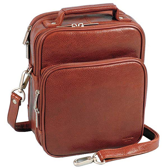 Светло-коричневая кожаная сумка для документов Dr.Koffer B234660-02-05