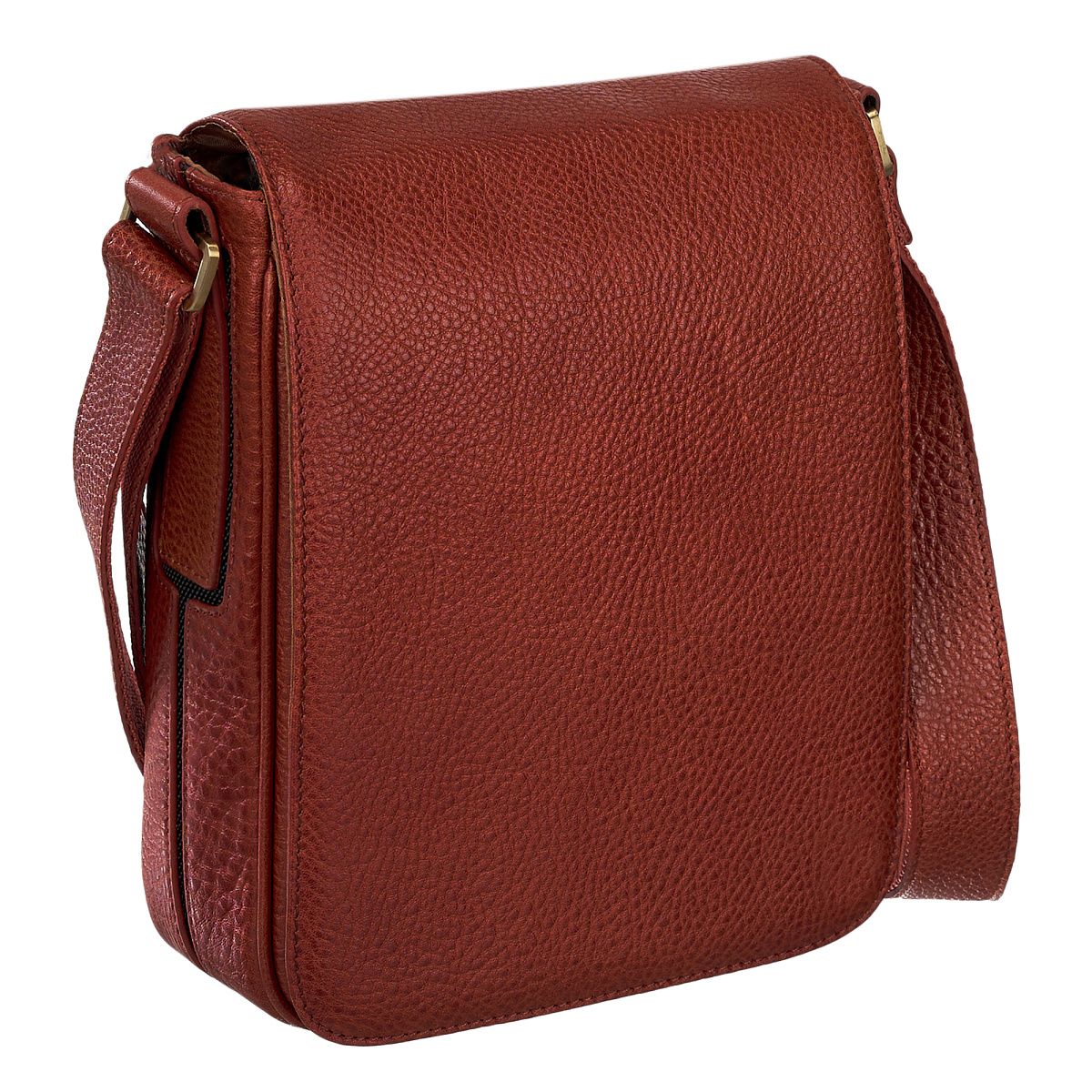 Сумка через плечо Dr.Koffer из натуральной кожи коричневая