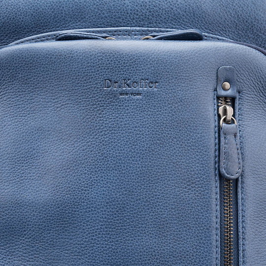 Рюкзак Dr.Koffer из натуральной кожи синий