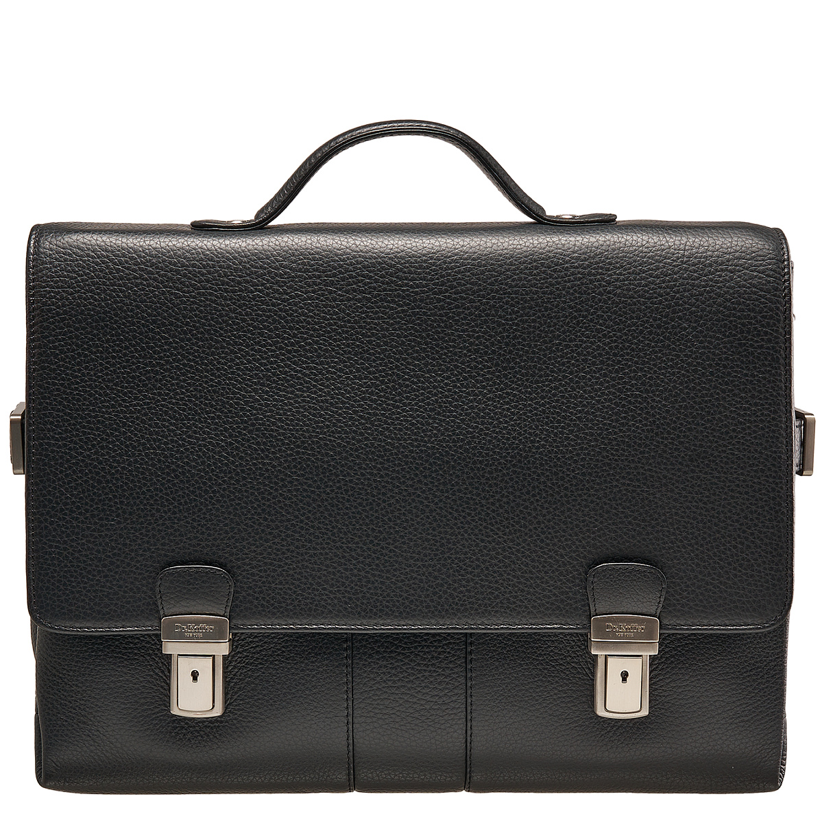 Портфель Dr.Koffer из натуральной кожи черный