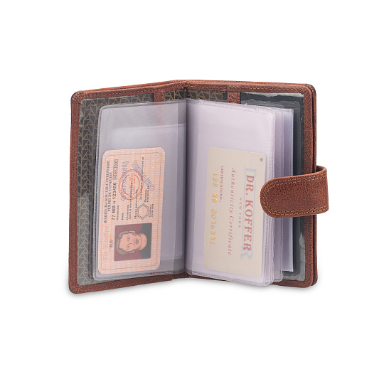 Обложка  из натуральной кожи коричневая