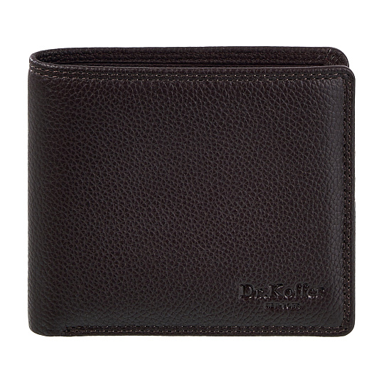 Портмоне Dr.Koffer из натуральной кожи коричневое