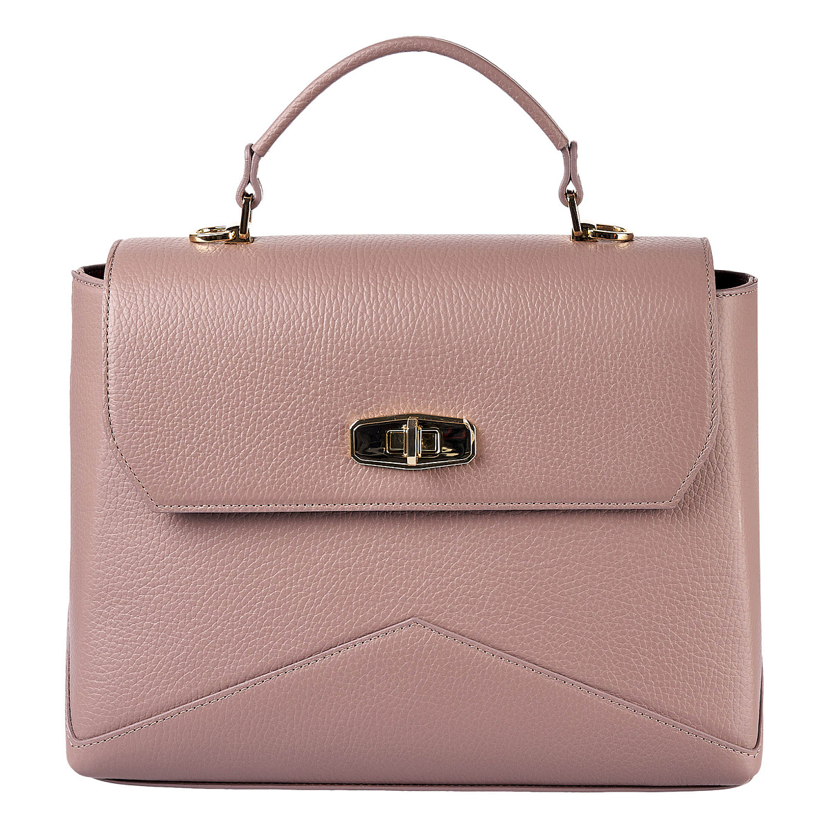 Женская сумка  Dr. Koffer из натуральной кожи розовая