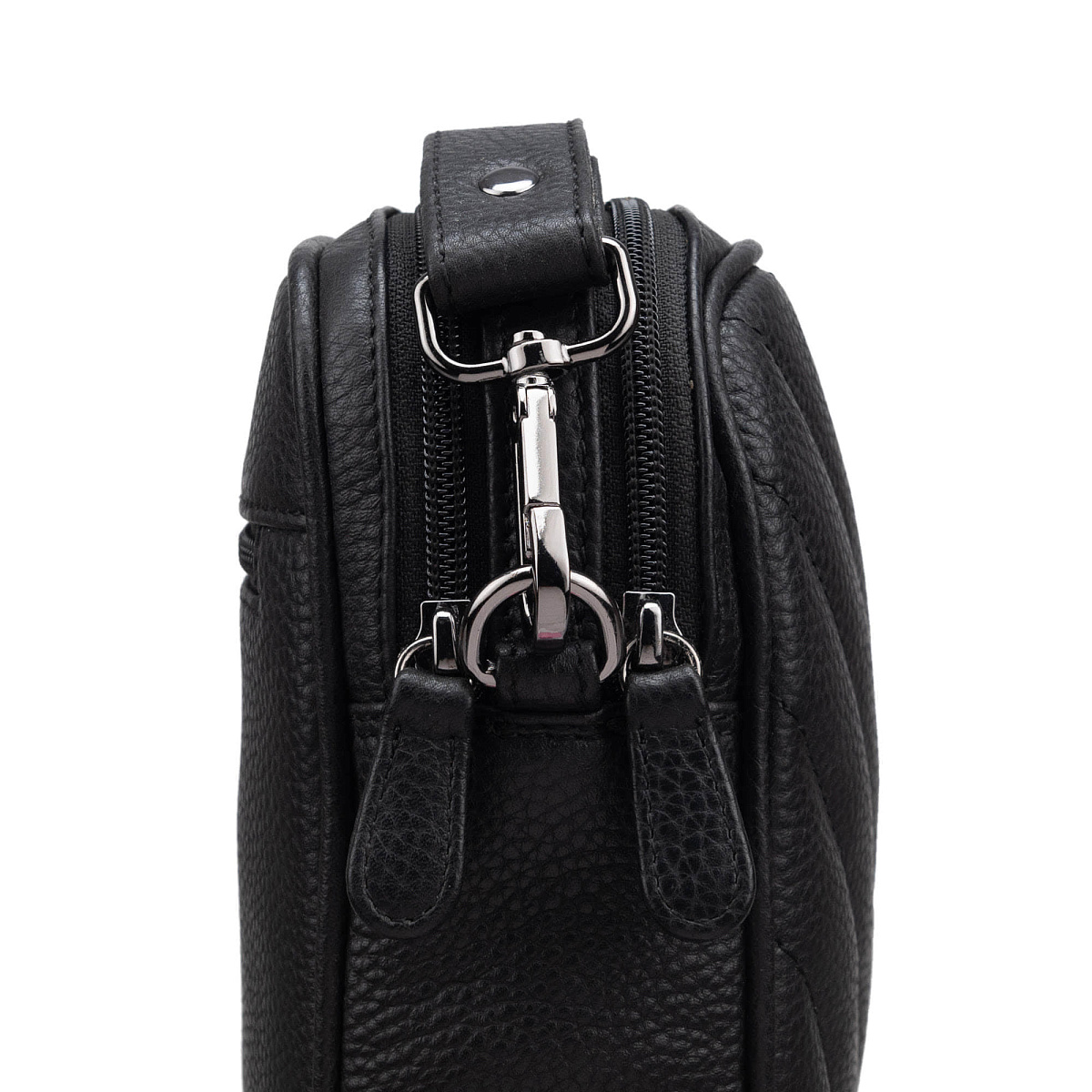 Женская сумка Dr.Koffer из натуральной кожи чёрная