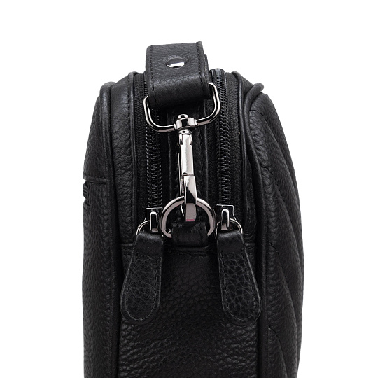 Женская сумка Dr.Koffer из натуральной кожи чёрная