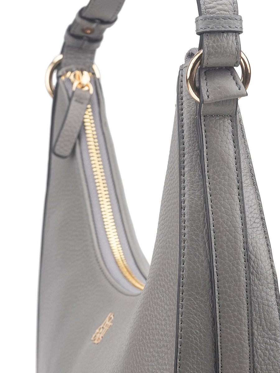 Женская сумка Dr. Koffer из натуральной кожи серая