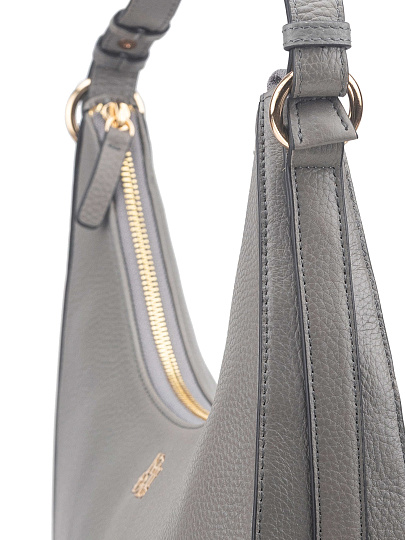 Женская сумка Dr. Koffer из натуральной кожи серая