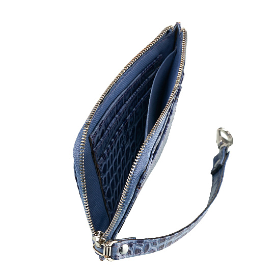 Портмоне Dr.Koffer из натуральной кожи синее