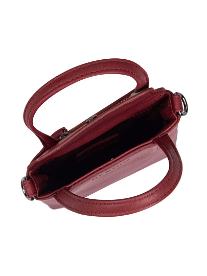 Сумка через плечо Dr.Koffer из натуральной кожи бордовая