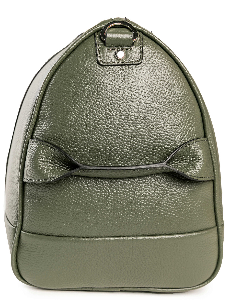 Дорожная сумка Dr. Koffer из натуральной кожи зеленая