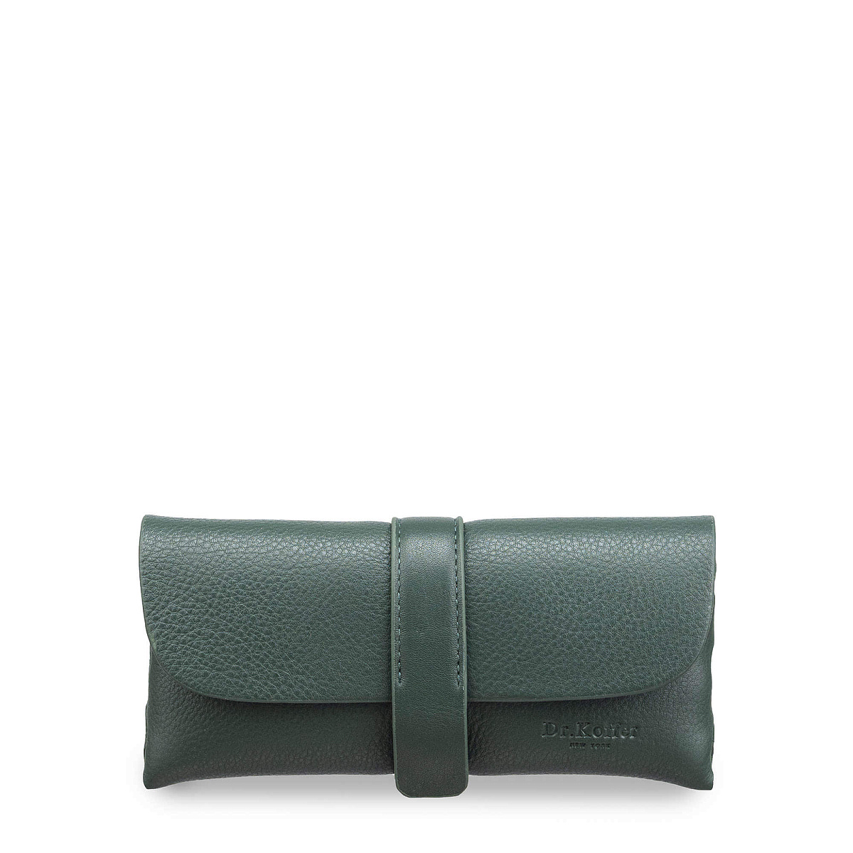 Очечник Dr.Koffer из натуральной кожи зеленый