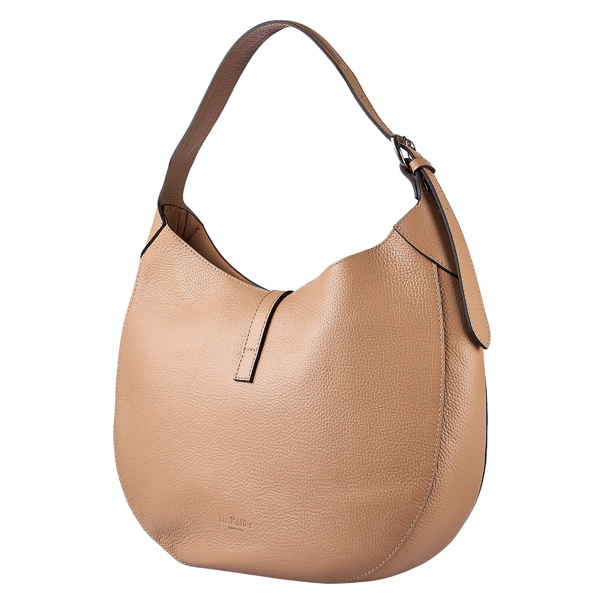 Женская сумка Dr. Koffer из натуральной кожи коричневая