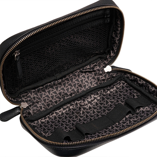 Несессер Dr. Koffer из натуральной кожи черный